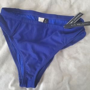 LA BLANCA Kobalt blue tummy control swim bottom